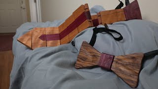 Homemade Wooden ties from scrapwood Came out AMAZING [upl. by Devy]