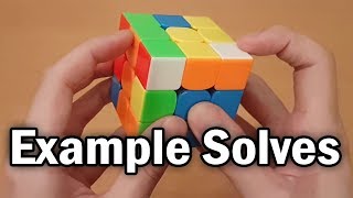 3x3 Rubiks Cube WalkthroughExample Solves [upl. by Alletneuq]