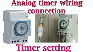 Analog timer wiring connection and settingBs electrical [upl. by Patt440]