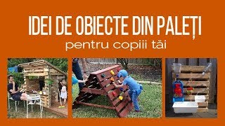 IDEI DE OBIECTE DIN PALEȚI DE LEMN  confectioneaza chiar tu pentru copiii tăi [upl. by Leribag]