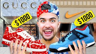 Hypebeast VS Designer Sneaker Shopping [upl. by Soane]