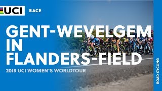 2018 UCI Womens WorldTour – Gent Wevelgem – Highlights [upl. by Koffler]