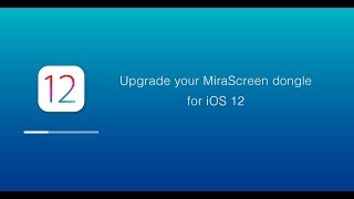 Upgrade your MiraScreen WiFi Display Dongle for iOS12 via iPhone [upl. by Vivia89]