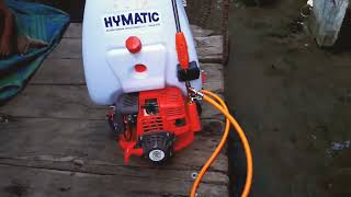 Hymatic 4 Stroke Power Sprayer Unboxing as done by farmer [upl. by Ellenwahs]