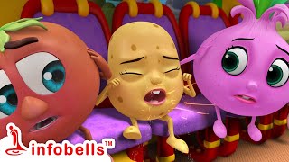 बस में दस सब्जियाँ  Number amp Counting  Hindi Rhymes for Children  Infobells [upl. by Alinna]