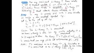 Mathematical Logic Lecture 8 Finishing the proof of Gödels Completeness Theorem [upl. by Enialb291]