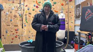 Dryrobe Review  3 Minute Cold Water Plunge Test  Andrew Piotrowski of Engearment [upl. by Nrubliw]