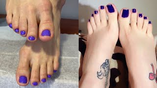 Ultimately gorgeous and pretty toe nail art design ideasShiny pedicure nail colors for ladies 2024 [upl. by Emmuela]