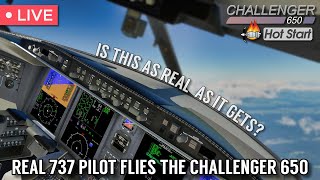 Hot Start Challenger 650  The Most Detailed Aircraft EVER  XPlane 11 [upl. by Aicatan]