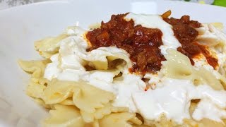 Nudeln mit Joghurt Hackfleischsauce wie Manti [upl. by Antrim]