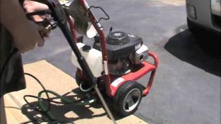 Troy Bilt Pressure Washer Review Set Up And Run [upl. by Ahsikahs531]