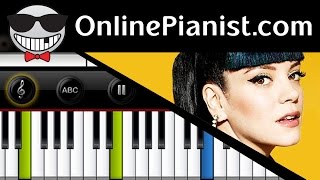 Lily Allen  Hard Out Here 2013  Piano Tutorial [upl. by Grata]