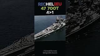 Allies VS Axis battleships Richelieu 🆚️ Roma part 1 ships edit shorts war [upl. by Rodama577]