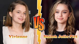 Shiloh JoliePitt VS Vivienne JoliePitt Brad Pitts Daughter Transformations 👑 From Baby To 2023 [upl. by Ayotel]