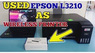 Epson L3210 as Wireless Printer Using WAVLINK WLNU516U1  Wireless USB Printer Server [upl. by Mavis]