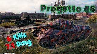 Progetto M35 mod 46  6 Frags 71K Damage by player ittamester [upl. by O'Shee]