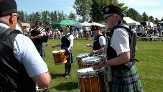 Highland Laddie set played by Inverurie Pipe Band during the 2023 Oldmeldrum Highland Games [upl. by Britton261]