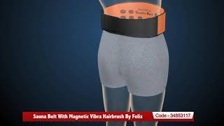 Sauna Belt With Magnetic Vibra Hairbrush By Felix [upl. by Uriiah]