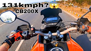 CB 200X TOP SPEED🔥😱  GOA topspeed motovlog cb200x [upl. by Ashby572]