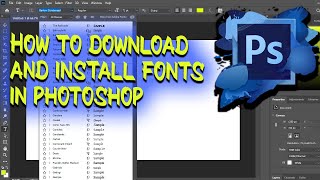 How To Download And Install Fonts In Adobe Photoshop 2021 [upl. by Anivlem962]