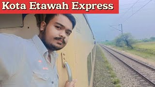 Kota Etawah Express Review ❣️Speed And Timing 👌 [upl. by Ausoj]