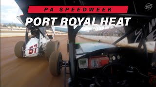 CLOSE CALL ON THE START  Sammy Swindell PASpeedWeek Port Royal Heat  6420 [upl. by Nnanerak]