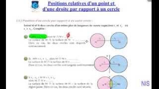 Position dun cercle par rapport à un autre cercle [upl. by Posner]