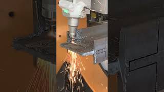 Laser Hbeam cutting machine Hbeam lock cutting [upl. by Nueovas]