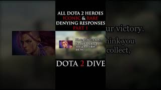 What is Your Favorite DOTA 2 Denying Response dota2 dota dota2gameplay fyp [upl. by Aerbma]