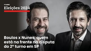 Boulos x Nunes quem está na frente na disputa do 2º turno em SP [upl. by Zulch]