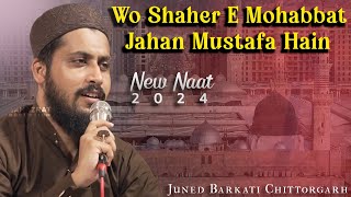 Wo Shahr e Mohabbat  Juned Barkati Chittorgarh  New Naat 2024 [upl. by Gluck]