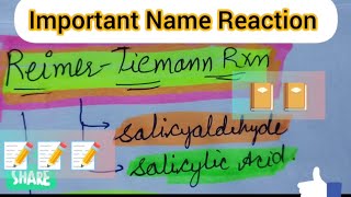 ReimerTiemann Reaction organic chemistryclass chemistry JEE NEET 2BOARD CBSE TETTGT [upl. by Rednaskela]