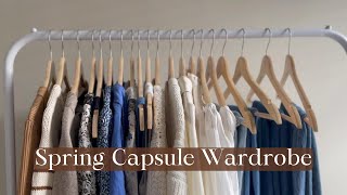 Spring Capsule Wardrobe  Mostly Thrifted Minimalist Wardrobe [upl. by Zolnay]