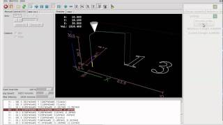 EMC2 Manual toolchange with length probe [upl. by Eltsirc]