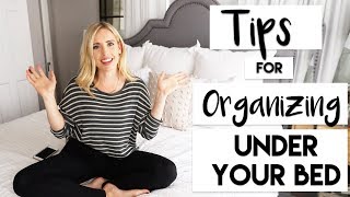 ORGANIZE  FIVE Storage HACKS for Under Your Bed [upl. by Ermey186]