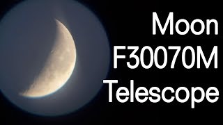 Morning Moon View through F30070M telescope by itsmkumar [upl. by Hoopen182]