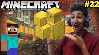 I FOUND 16 BLOCK OF GOLD IN BASTION MINECRAFT SURVIVAL SERIES 22 [upl. by Korrie684]