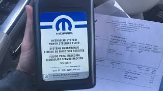 Jeep Cherokee 30 Diesel CRD  Power Steering Fluid [upl. by Egon475]