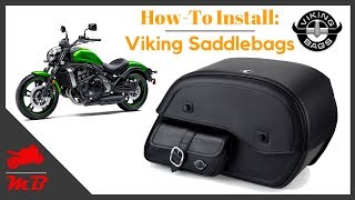 Viking Saddlebags Installation On Vulcan S  DIY Motorcycle Upgrade  MOTOBLADE [upl. by Buddy218]