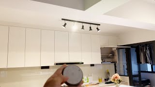 Ikea STRATOSFÄR Ceiling Light Installation  with TRÅDFRI GU10 Smart Bulbs [upl. by Leandra197]