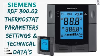 Siemens RDF 30002 Thermostat  siemens  thermostats  hvac controlsandsystems [upl. by Etnod465]