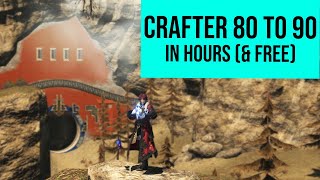 FFXIV Crafting Leveling 8090 FREE amp FAST   FFXIV Endwalker [upl. by Linc]