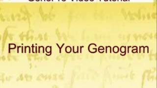 Printing genograms in GenoPro [upl. by Swarts217]