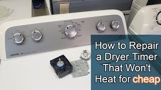 Repairing a Whirlpool Dryer Timer that Wont Heat W10186032 for pennies [upl. by Anneh]