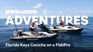 Catch Clean Cook Ceviche On A SeaDoo FishPro [upl. by Annahvas311]