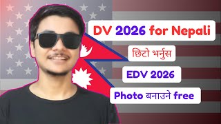 How To Apply Dv Lottery 2026  DV Lottery 2026 Application Form Online  DV 2026 from Nepal [upl. by Esdnyl]