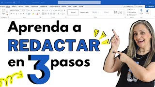 Aprenda a REDACTAR en 3 pasos [upl. by Darbee]