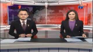 TV1 via BES 1 live streaming  Tourism Malaysia clock and Berita Nasional opener 30112013 [upl. by Eatnahs]