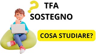 TFA Sostegno cosa studiare [upl. by Jahdol]