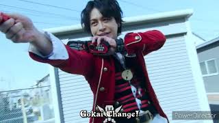 Henshin Kiramai Red Yellow Green and Gokai Red  Zenkaiger vs Kiramager  Super Sentai Content [upl. by Ynohtnacram981]